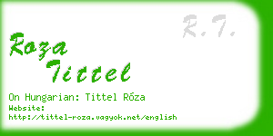 roza tittel business card