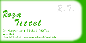 roza tittel business card
